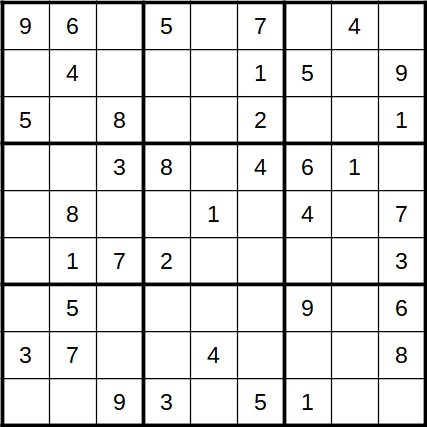 Starting Sudoku Grid