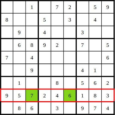 Sudoku with two possible candidates