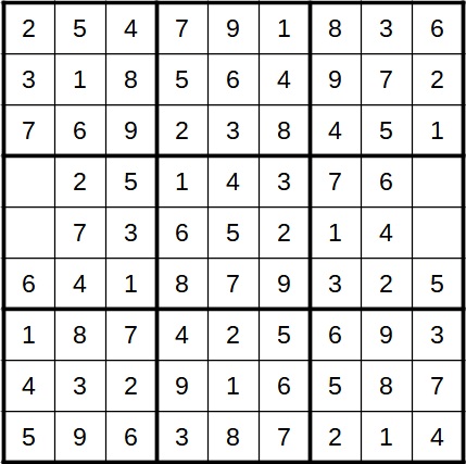 Sudoku with two solutions